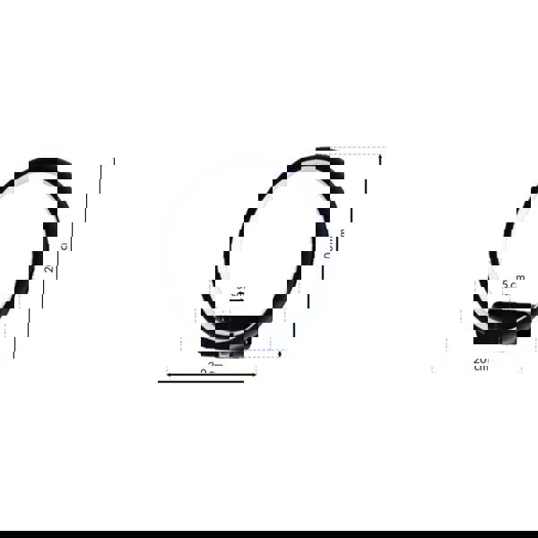 Milagro Orion 20CM Wall Light 6W(50W) Modern Black Circular Design With Highly Efficient Light Source Included