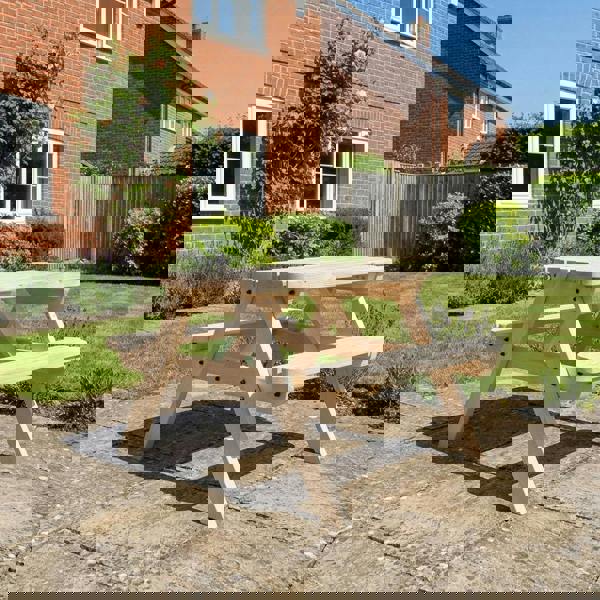 Arbor Garden Solutions Classic Rounded Pub Style Picnic Bench and Table