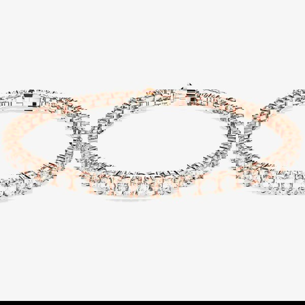 Swarovski Matrix White Rose Gold Plated Tennis Bracelet 5657659 M