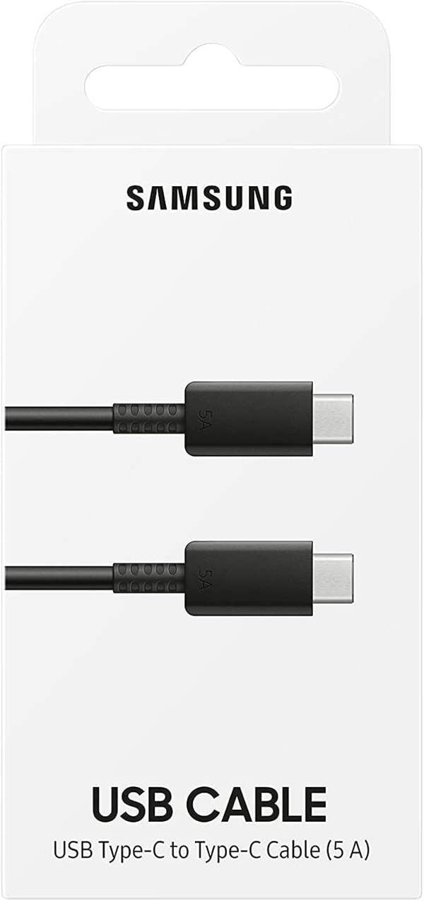 Samsung 1M 5 Amp USB C to USB C Cable Black - EP-DN975BBEGWW