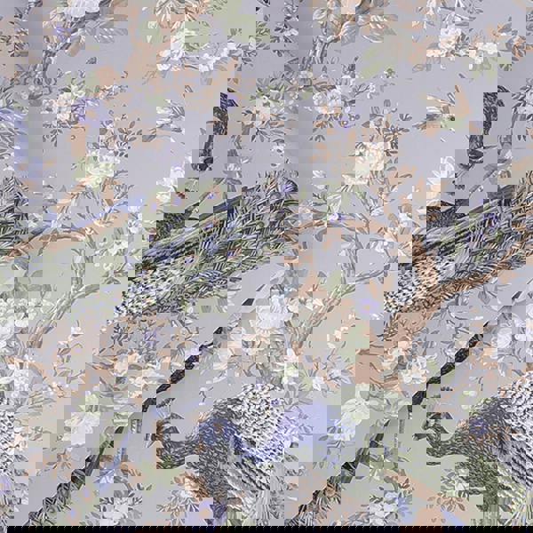 Laura Ashley Belvedere Wallpaper - Pale Iris - 10m