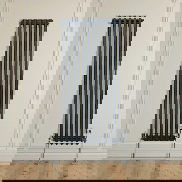 Monstershop Traditional 2 Column Radiator - 1500 x 562mm - Anthracite Grey