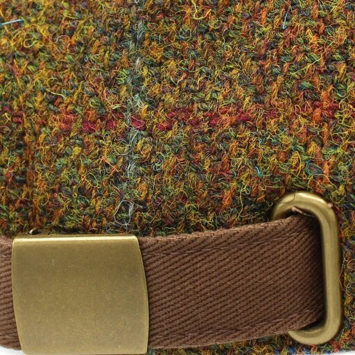 Heather Hats & Accessories Harris Tweed Baseball Trucker Cap, Cotton Lining, Outdoor Wear, Rust