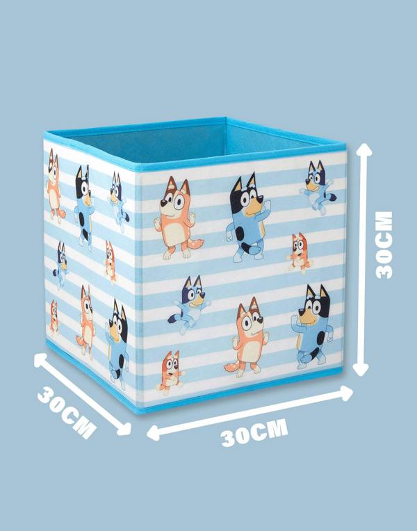 Bluey Unisex Kids Blue Multi Character Storage Cube Twin Pack (One Size)