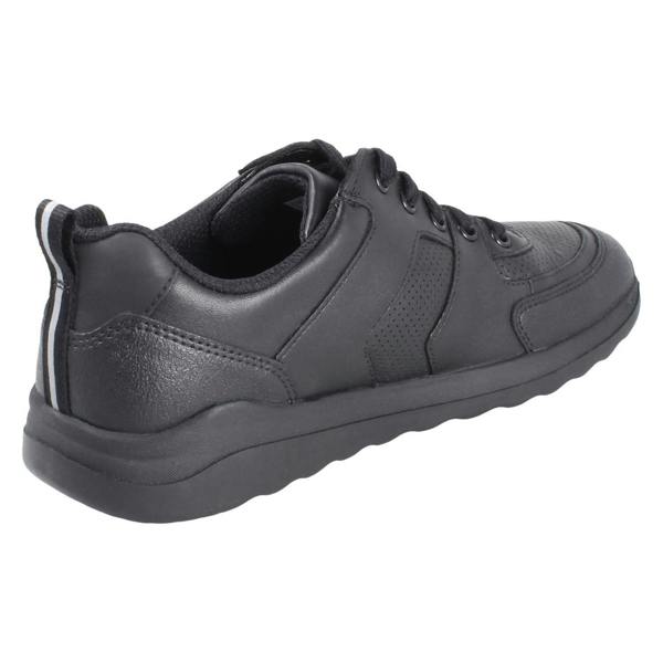 Clarks Boys Clarks Black Lace Up Leather School Shoes - Daze Loop 2 Y