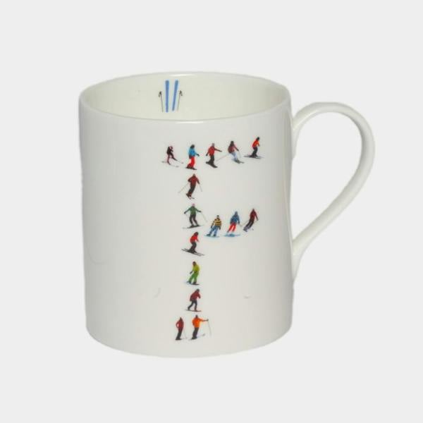 Powderhound Alphabet Ski Mug F