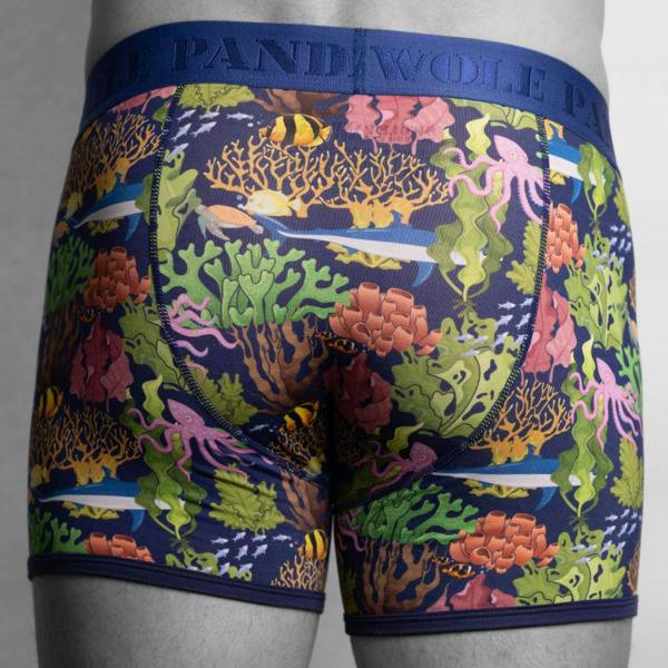 SWOLE PANDA Bamboo Boxers - Marine