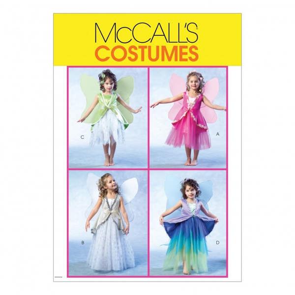 McCalls 4887 Paper Sewing Pattern – Kids' Costume, Size Ages 6-8, Intermediate