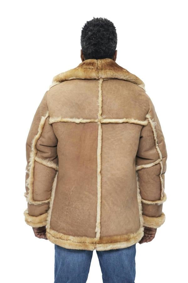Infinity Leather Mens Designer Winter Sheepskin Fur Coat-Leominster