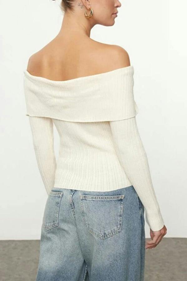 WOVCOR Carmen Collar Knit Sweater