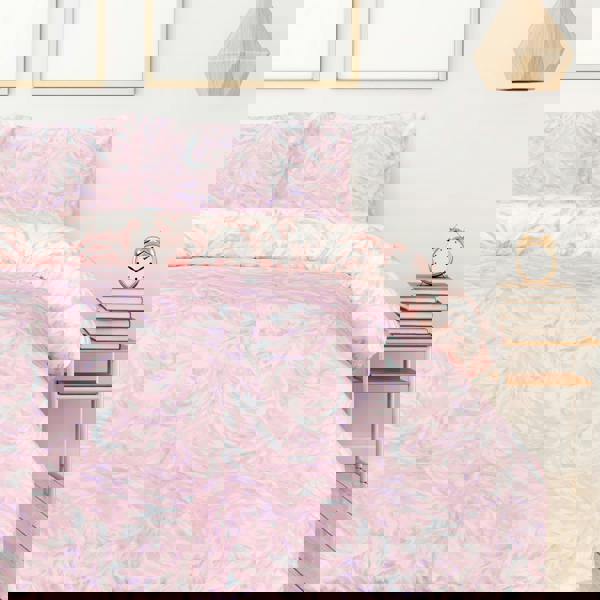 Smart Living Luxury Soft Reversible Oiled Swirl Duvet Cover & Pillowcases