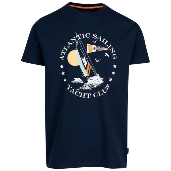 Trespass Mens Cedarf Printed T-Shirt - Navy - 