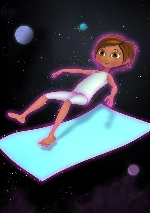 The Magic Mat Childrens Yoga Book with DVD