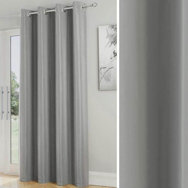 Enhanced Living Nightfall Plain Supersoft Thermal Room Darkening Eyelet Single Door Curtain