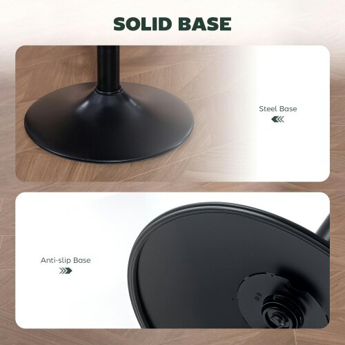 Wyld Haus Nimba Set Of 2 Dark Green Faux Leather Counter Bar Stools