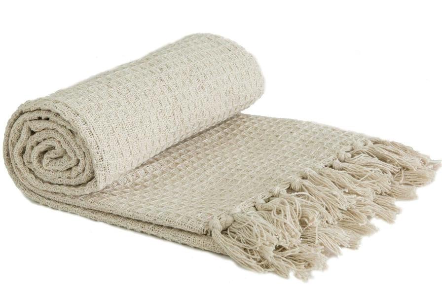 Honeycomb Throw 90x100" Ivory