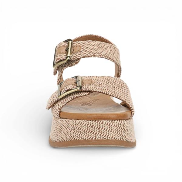 Blowfish Malibu Magical- Women's Beige Faux Leather Platform Sandals