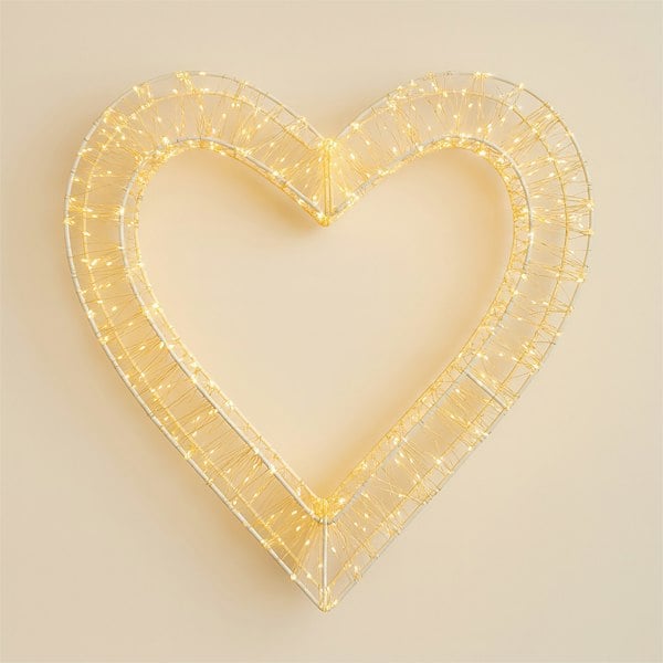 Xmas Haus 40 x 8 cm  2D 960 LED  Warm White Heart