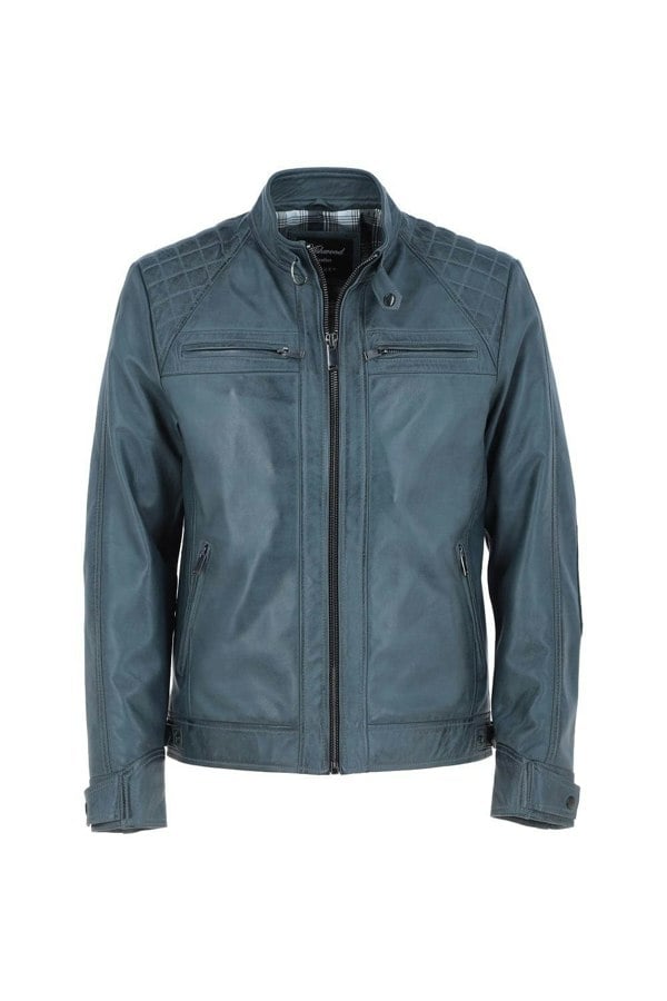 Ashwood 'Bronx' Leather Biker Jacket: 2101