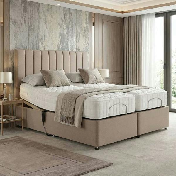 Paradise Beds Line style Electric Adjustable bed With Memory Mattress King size