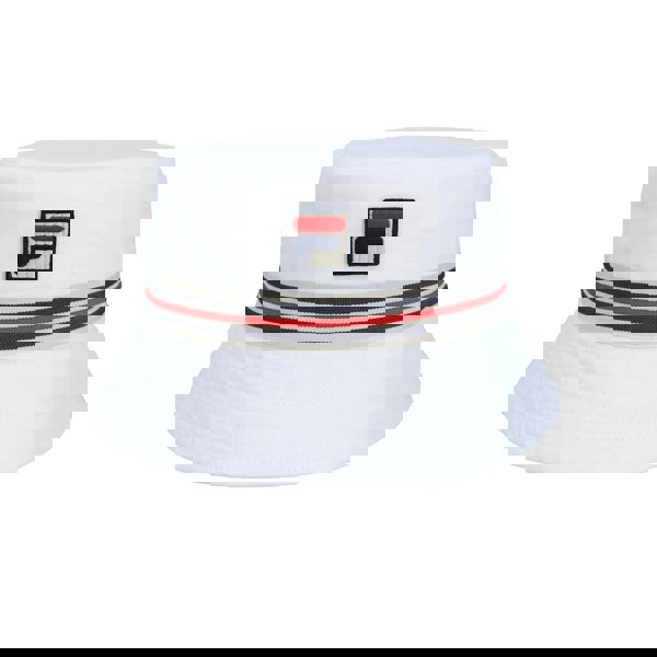 Fila Jojo Heritage Stripe Bucket Hat White