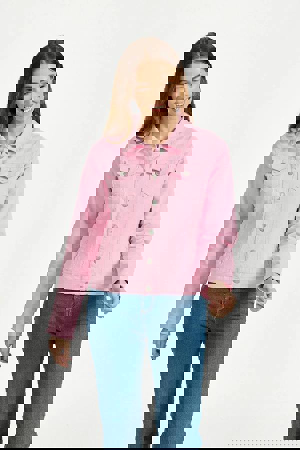 Mudflower Coloured Denim Jacket