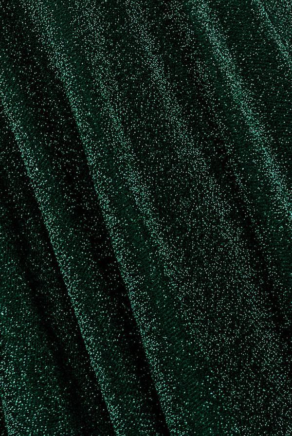 Sparkle Lurex Mini Skater Dress - Emerald Green DR3315