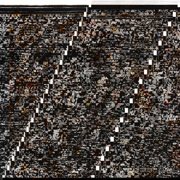 Asiatic Sovereign Black Vintage Floral Rug