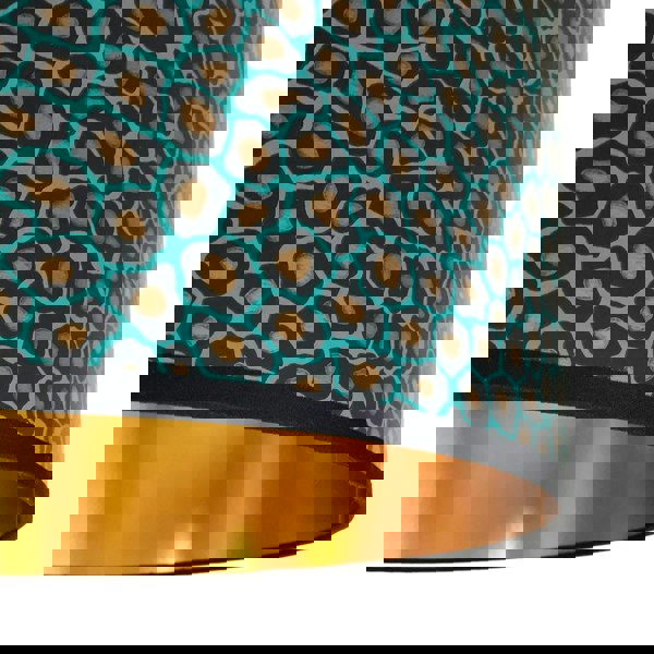 Senzo Spot Animal Print Lampshade With Gold Lining