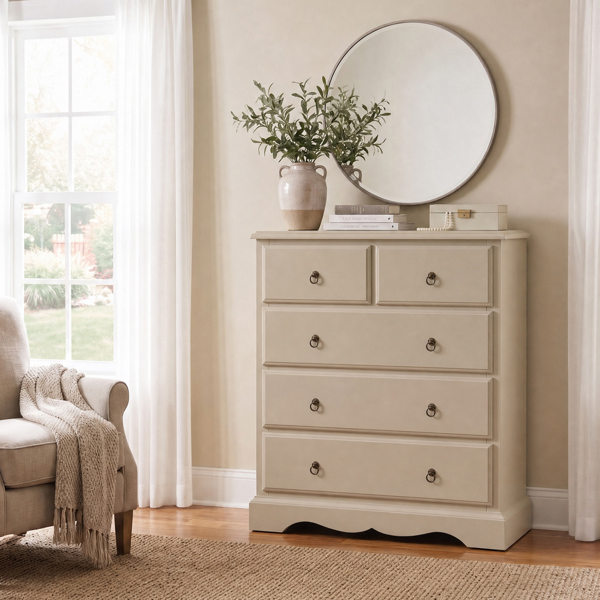 Statement Furniture Romance Chest of Drawers 2 over 3 Bedroom Storage Assembled