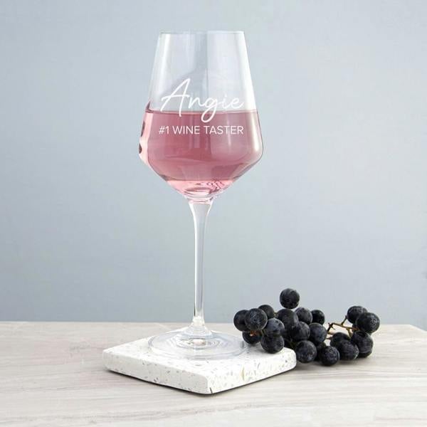 Personalised #One Wine Taster Wine Glass - main product image