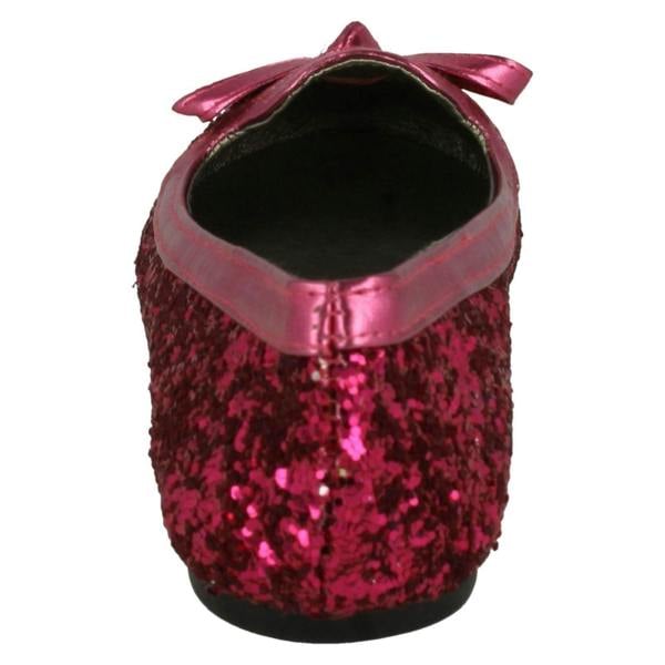 Spot On Girls Spot On Glitter Bow Detail Flats