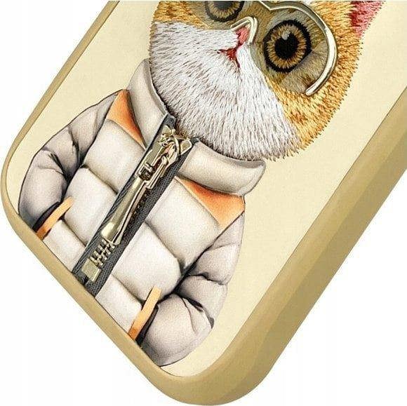 Nimmy Friends Cool & Cute 2.0 Cat Case for iPhone 16 Pro 6.3" Khaki - N-KM-iP16-Pro-05