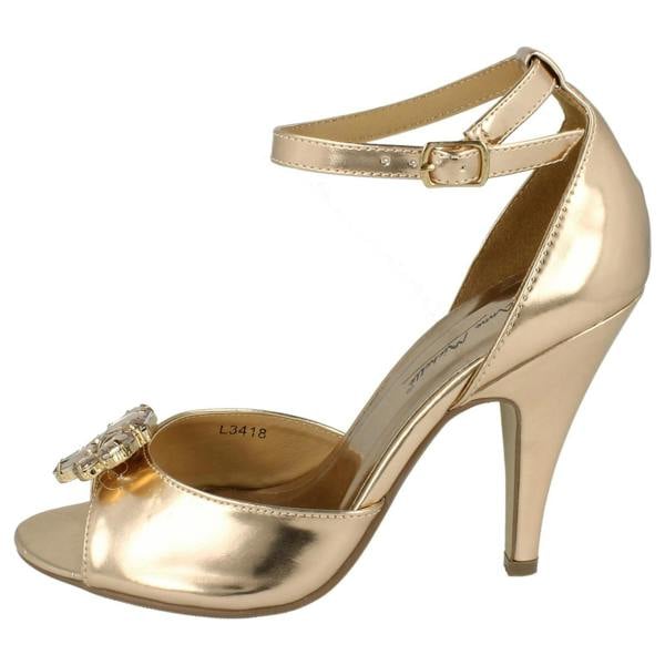 Anne Michelle Ladies Anne Michelle Heeled Jewelled Sandal
