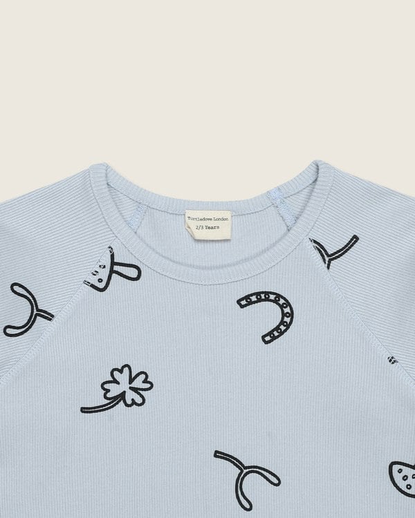 Eco-friendly organic cotton kids long-sleeve top