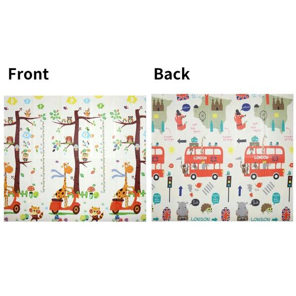 HYGRAD BUILT TO SURVIVE Baby Play Mat Baby Crawling Mat Reversible Baby Floor Mat Soft Padded Foam Foldable Portable