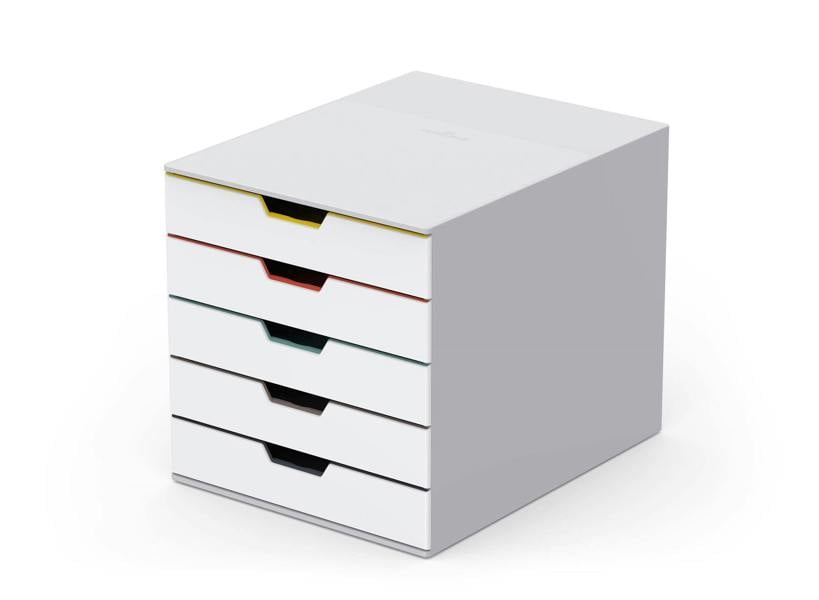 Durable VARICOLOR MIX Desktop Organiser 5 Drawer Colour Coded Storage | A4+