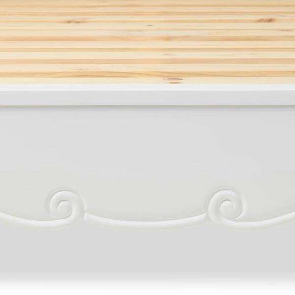 Statement Furniture Juliette White Bed Frame French Style with Wooden Headboard 3ft 4ft6 5ft 6ft