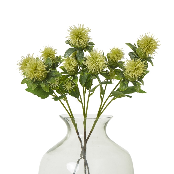 Hill Interiors Anemone Spray Artificial Flower - Green