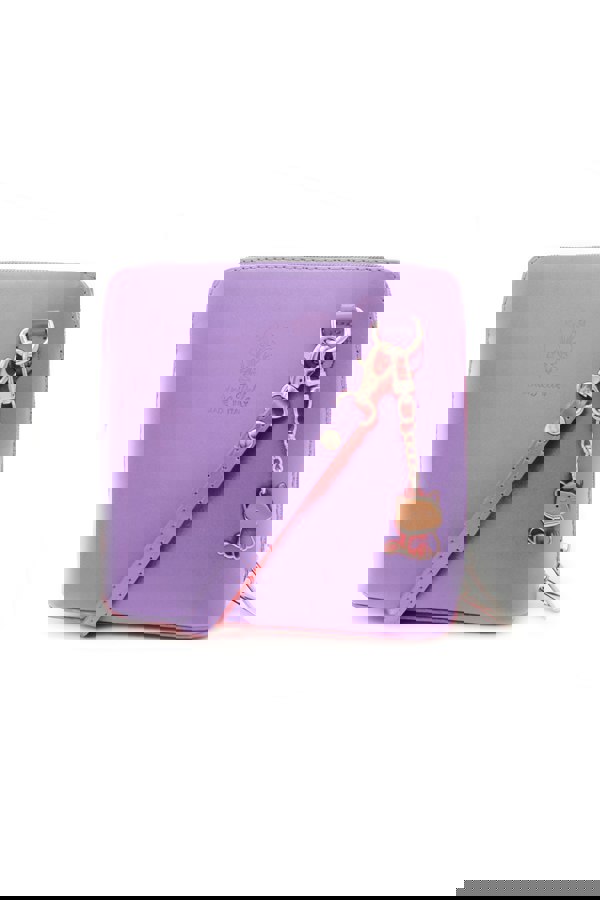 Kitise Small Italian Leather Handbag Crossbody Bag With Kitise Kitty Charm