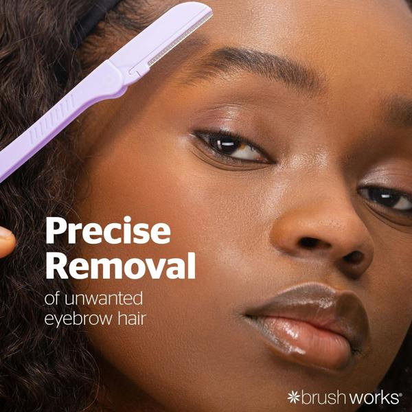 Brushworks Precision Eyebrow Razor (Pack of 3)