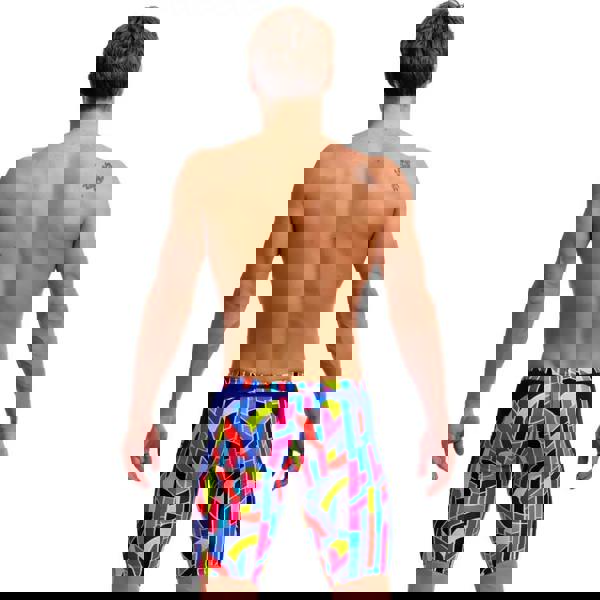 Funky Trunks Fault Lines Swim Training Jammer - Blue/Multi