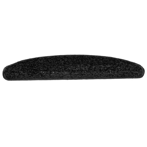Berkfield Carpet Stair Treads 15 pcs Black 65x21x4 cm