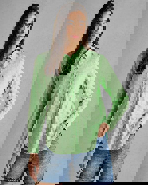 CHO Joules Ida Womens Long Sleeve Shirt - Green