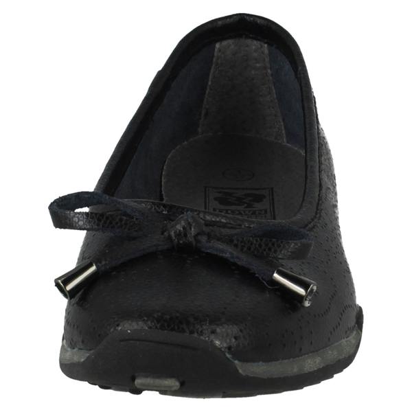 Down to Earth Ladies Down To Earth Wavey Punch Details Casual Shoes F80572