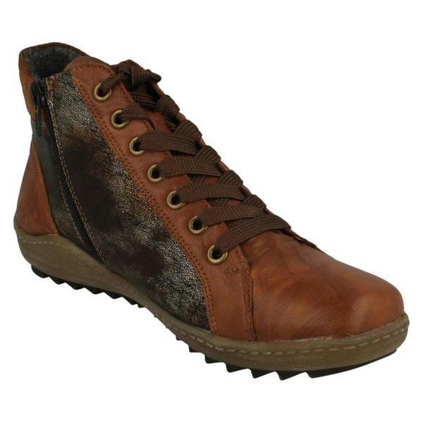 Remonte Ladies Remonte Lace Up Detailed Remonte-Tex Ankle Boots R1480