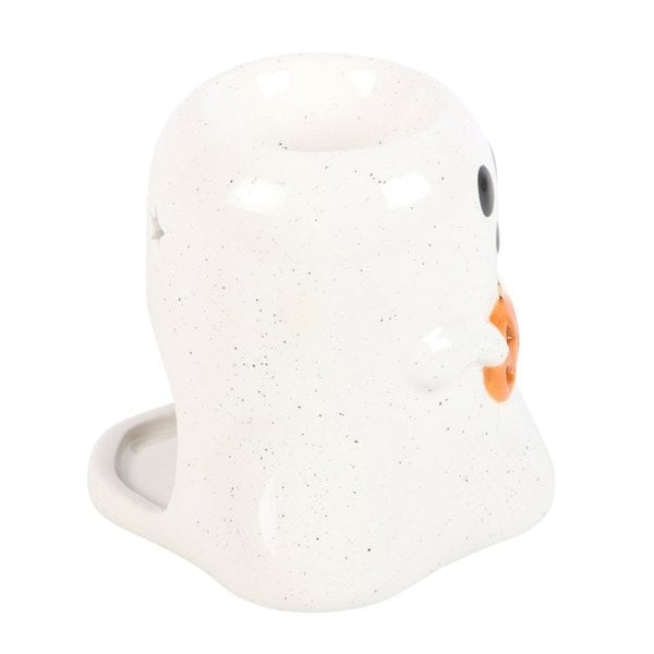 Serano Ghost Shaped Oil Burner and Wax Warmer with Pumpkin