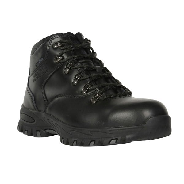 Regatta Mens Gritstone Leather Safety Boots - Black