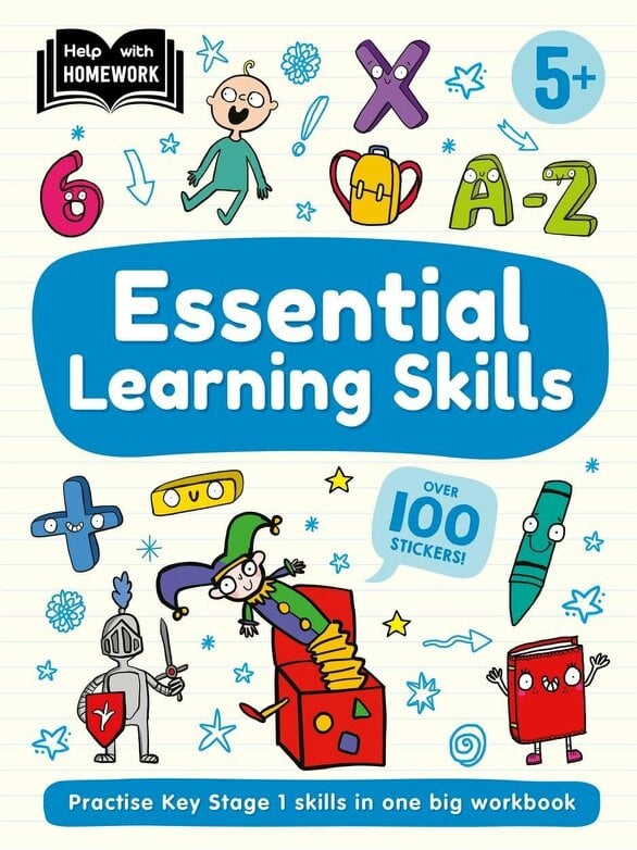 Help With Homework 5 Books Collection Set Age 5+ (Essential Learning Skills, Maths, Phonics, Reading & Writing, Adding & Subtracting)