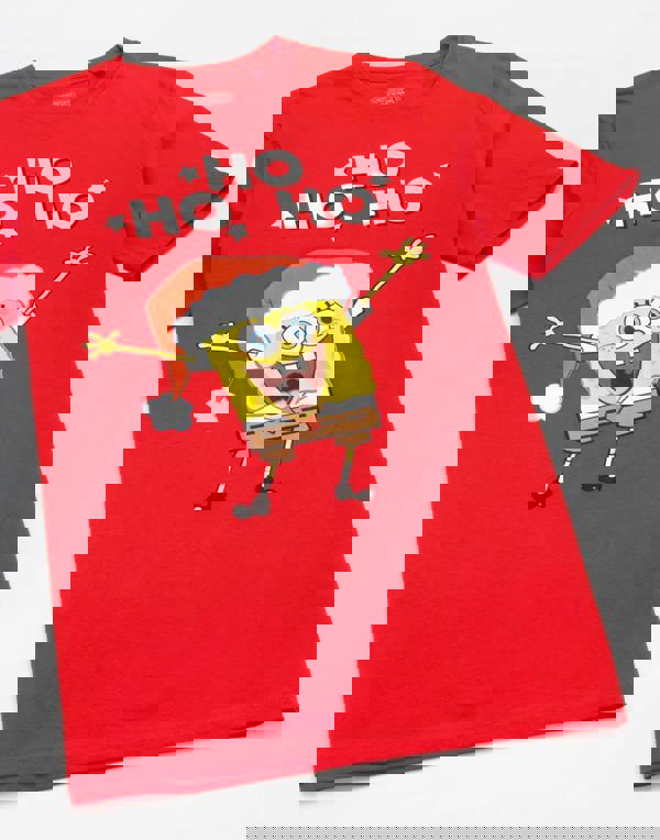 SpongeBob SquarePants Mens Red Character Short Sleeved T-Shirt